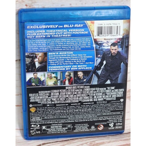 The Town Blu-Ray Extended Cut Featuring Ben Affleck Jeremy Renner & Rebecca Hall - Picture 3 of 7